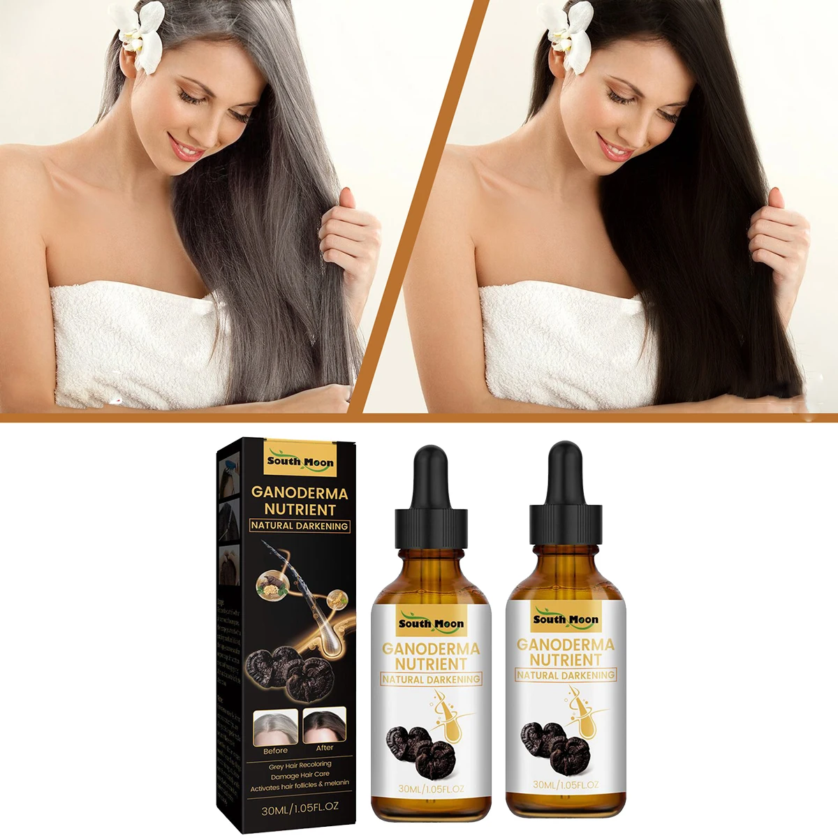 1/2PCS Hair Growth Serum Oil,  - Hair Care Natural Products ulasan dan harga