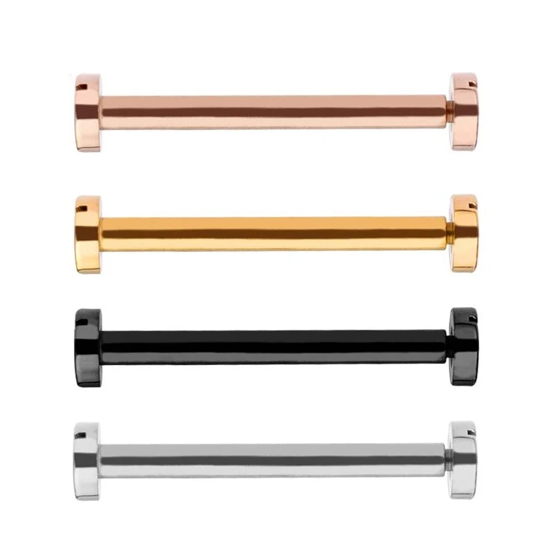 Stainless Steel Strap Connecting Rod for Cartier Pasha Series Spring Bar Silver Black Gold Ear Fixing Shaft Screw Rod 20mm 22mm