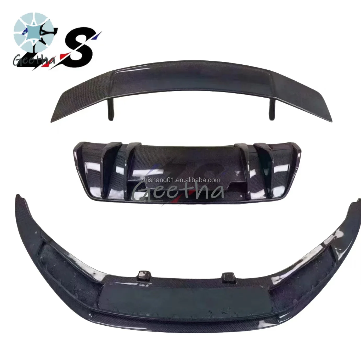 

ZS Carbon Fiber V Style Body Kit for Audi R8 Upgrade with Front Lip Rear Bumper Diffuse Spoiler Wing