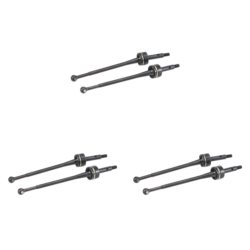 AS96-6Pcs 45 Hardened Steel CVD Drive Shaft For Wltoys 144001 124019 LC Racing 1/14 RC Drift Car Upgrade Parts,A