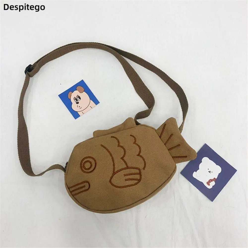 Cartoon Cute Japanese Taiyaki Fashion Crossbody Bag Women's Bag Messenger Bag Shoulder Bags Coin Purse