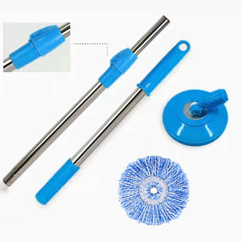NewSpin Mop Pole Handle Replacement For Floor 360 Degrees Rotating Floor Mop Pole No Foot Pedal Version Handle Cleaning Tool Kit