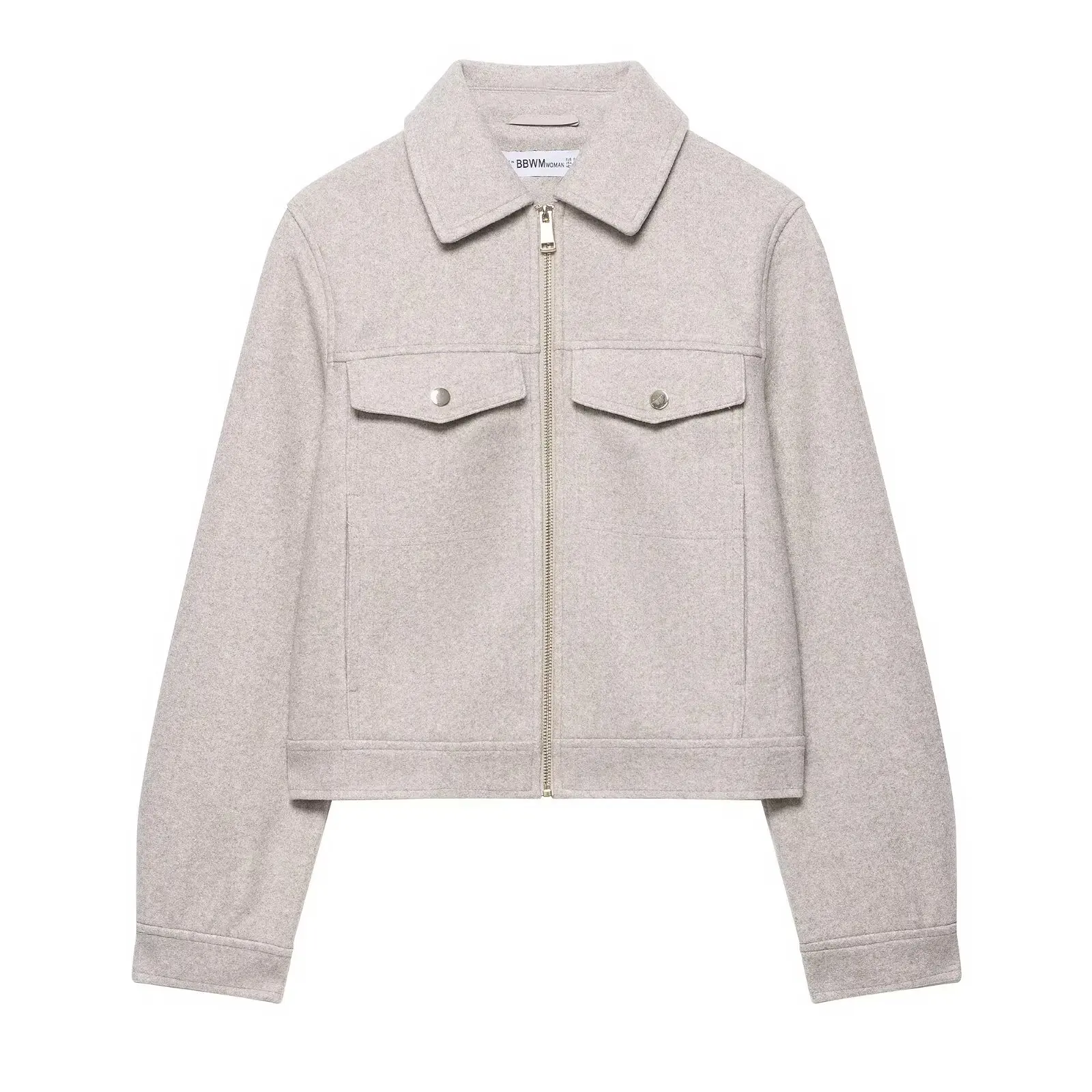 Women's Slim Fit Autumn Jacket 2025 Fashion Warm Coat with Big Pockets Long Sleeve Chic Street Style Youth Warm Autumn Outerwear