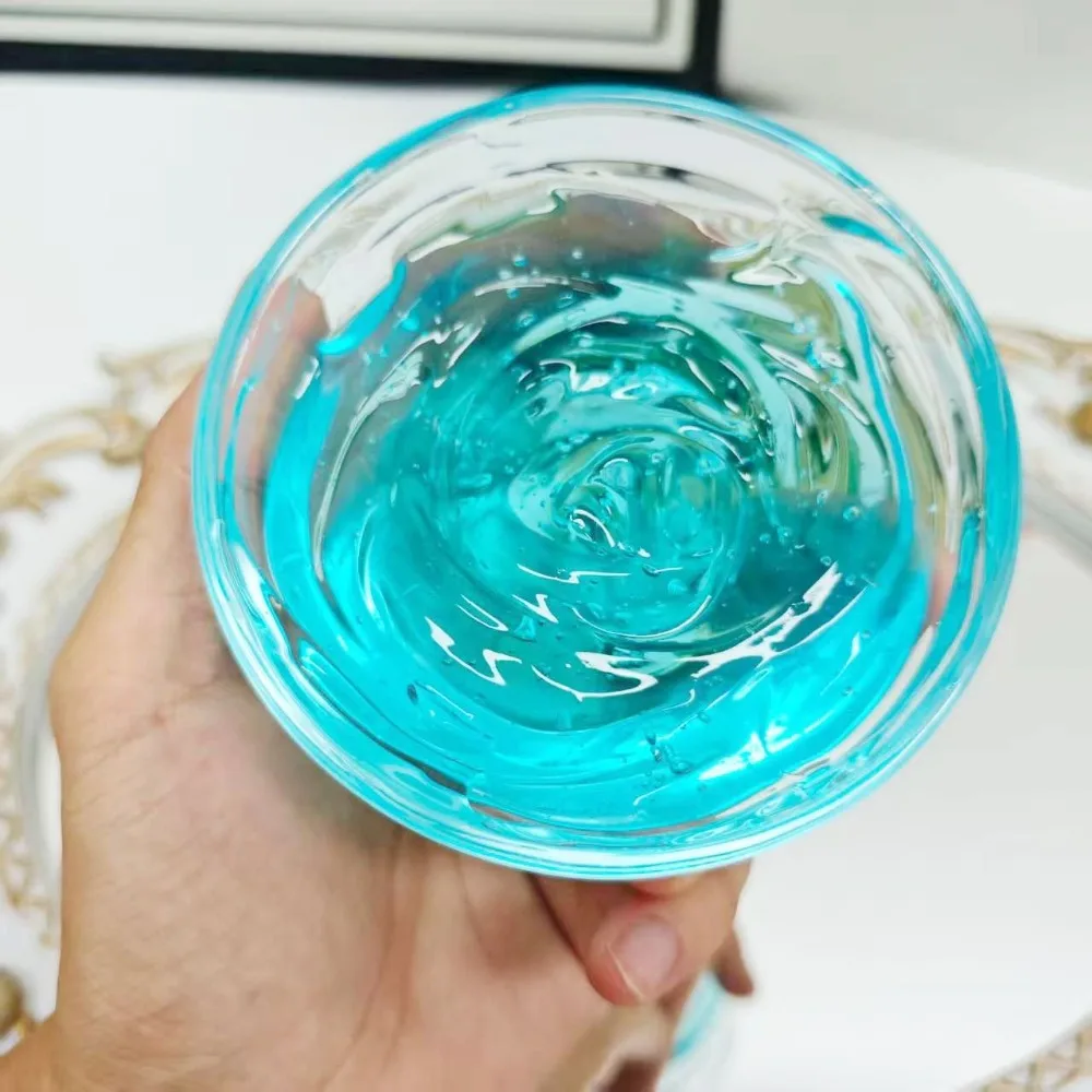 Blue Copper Peptide Ice Crystal Mask Hyaluronic Acid Sleeping Mask Anti Aging Hydrating After Sun Repair 200g