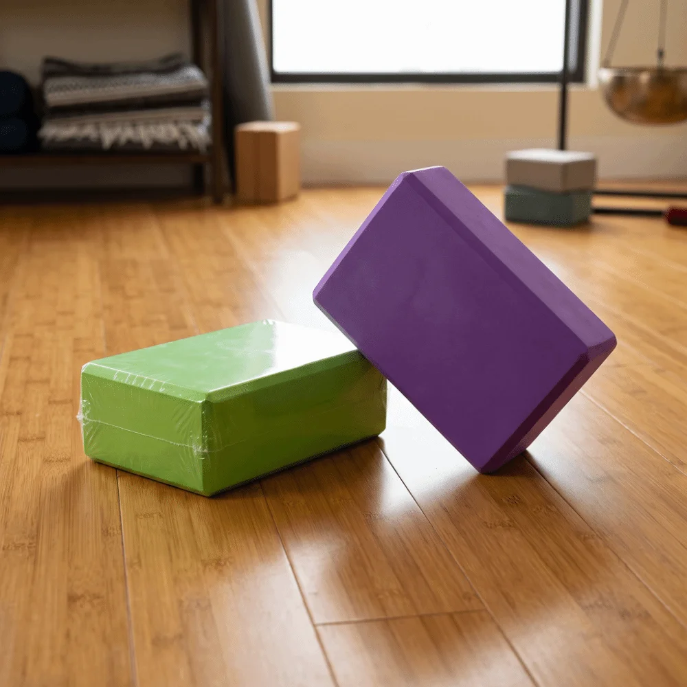 Professional Equipment High Density Yoga Brick Non-slip Solid Color Foam Brick Durable EVA Foam Yoga Block Meditation