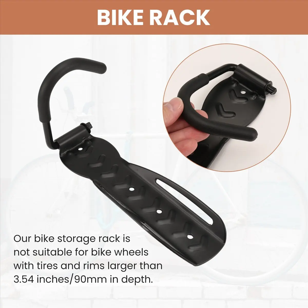 

XFDZ 1 PACK Swivel Bike Rack Garage Wall Mount Bike Hangers for Garage Bike Rack Bicycle Storage Vertical Bike Rack