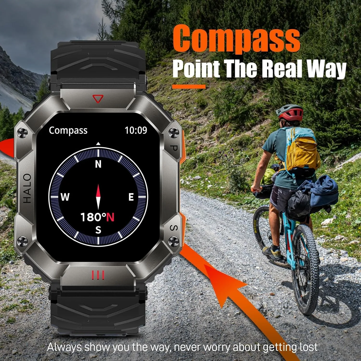 2024 Men Smart Watch For Android IOS Fitness Watch Ip68 Waterproof Military Sport Watch Smart AI Voice Bluetooth Call Smartwatch