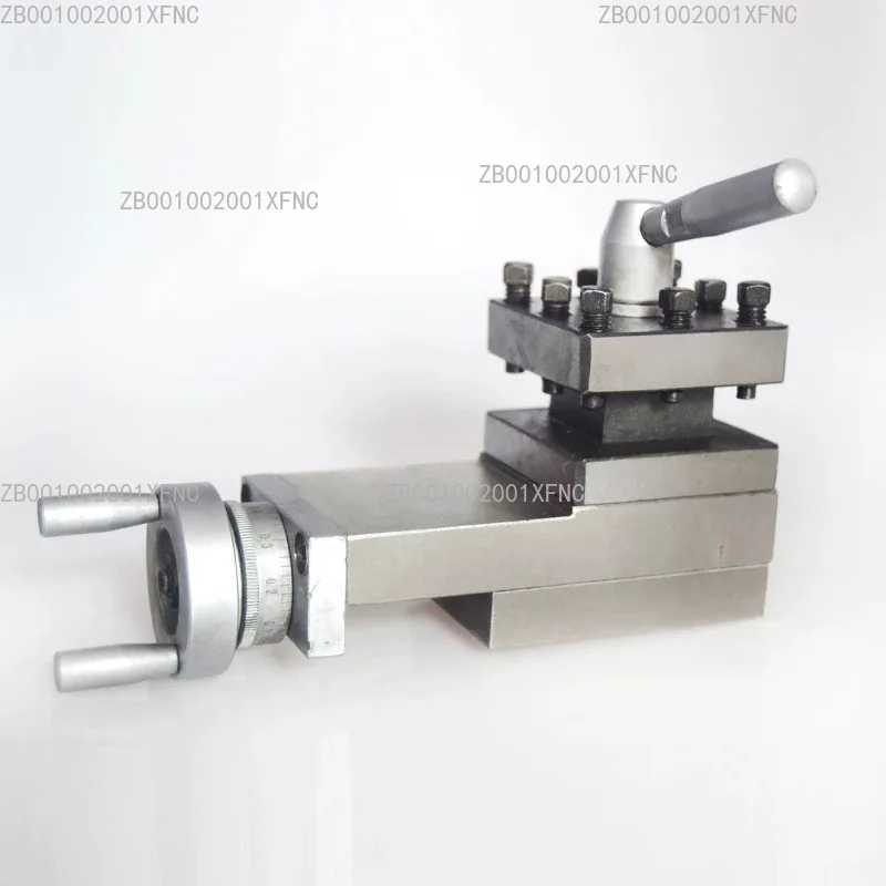 Small Lathe Tool Holder Assembly 4-Way Rotatable Tool Post for Mini Lathe Machine