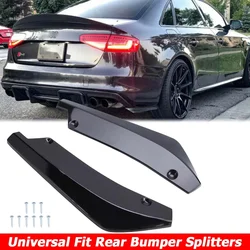 Rear Bumper Diffuser Splitter Canard Cover Sticker Body Kit For For AUDI A3 A4 S3 S4 RS3 RS4 A5 A6 A7 2004-2022 Car Accessories