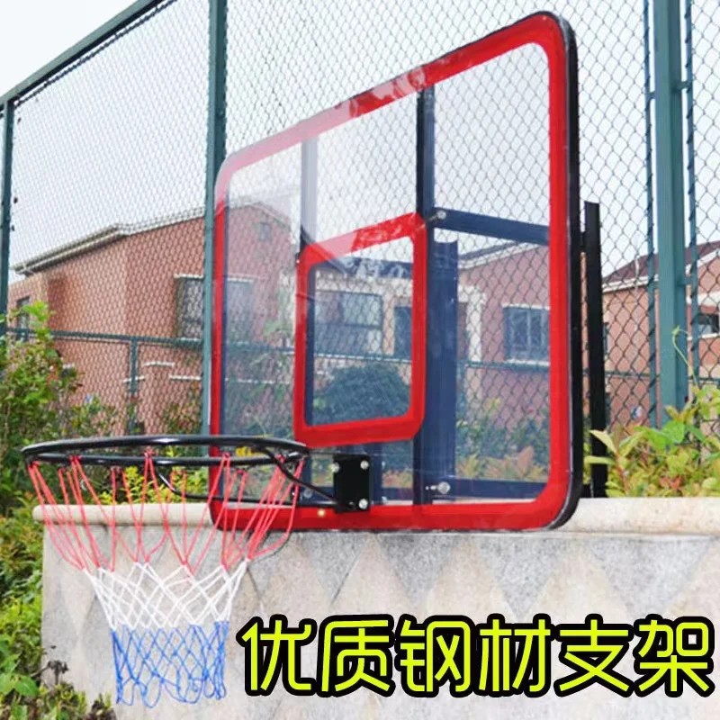 스포츠 농구 프레임 슈팅 가정용 실내 농구 표준 고정 벽걸이형 백보드