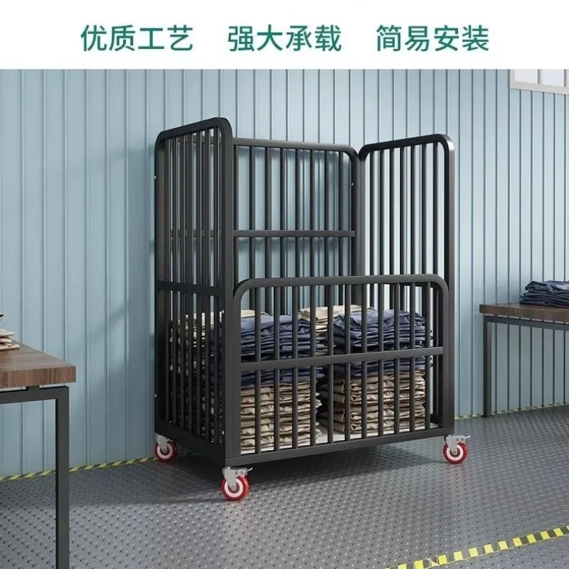 Finished product turnover truck Three-layer cutting piece material truck with trolley notch DIY truck
