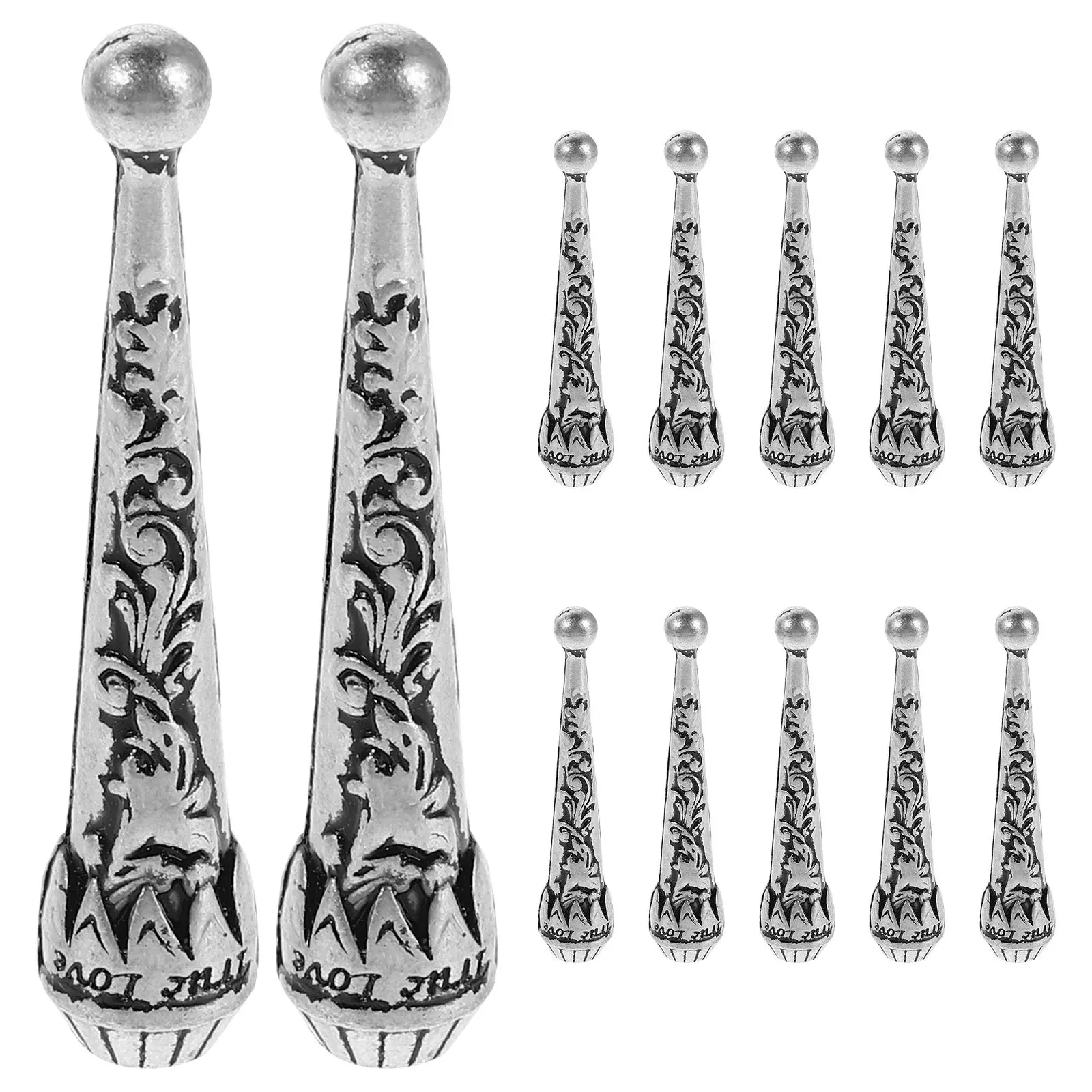 

12 шт. декоративные насадки для галстука-боло, сложные узоры в виде колокольчика, ожерелье «сделай сам», аксессуары для изготовления ювелирных изделий, ремесло