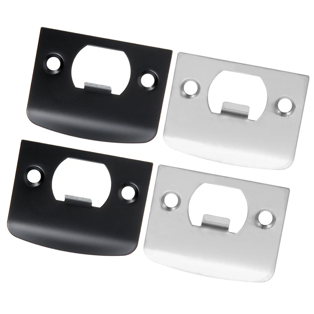 

4Pcs Deadbolt Cover Plates Stainless Steel Door Reinforcement Kit Smooth Finish for Residential Door Lock Installation