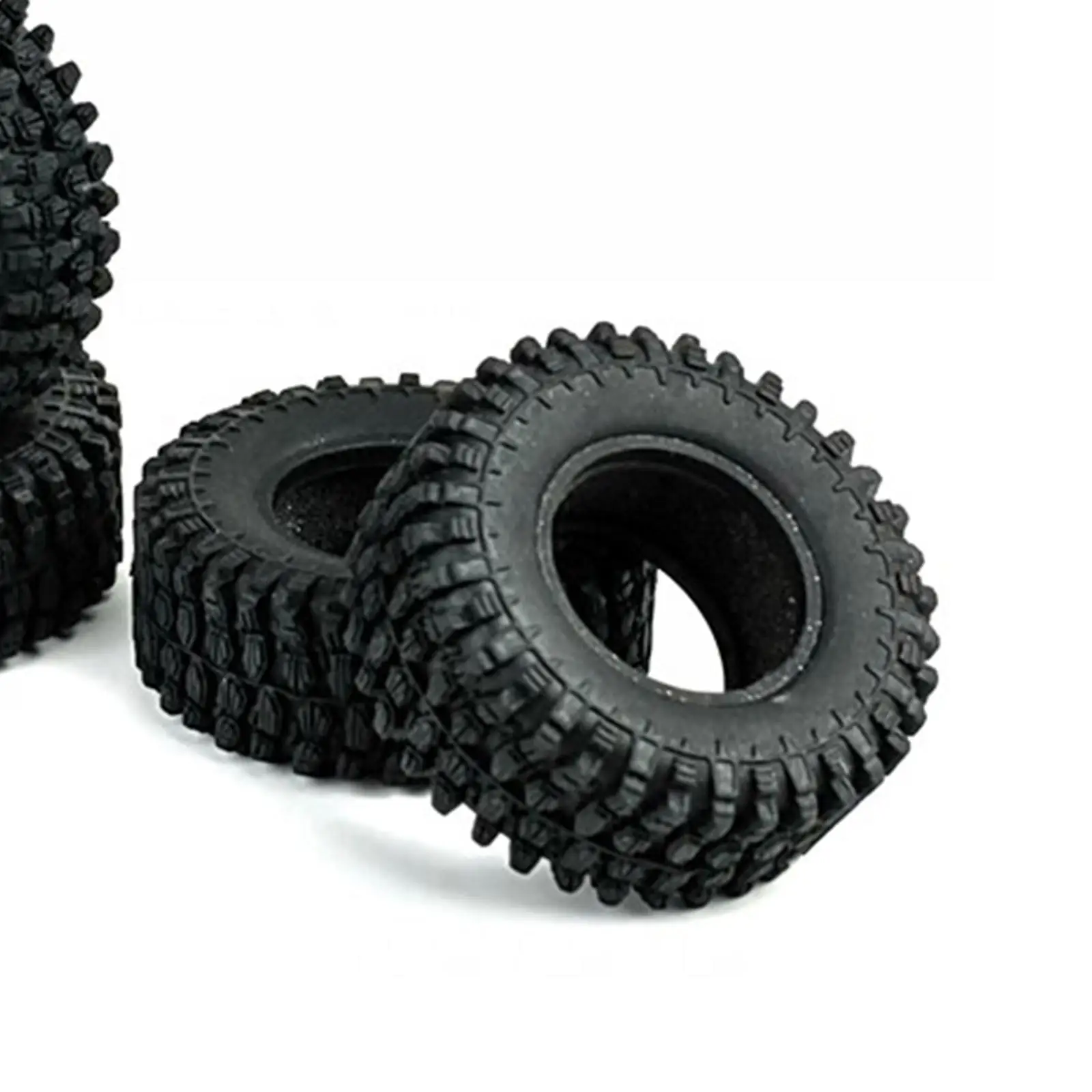 Soft RC Car Tire Skin 1:24 Modification Car Parts Vehicles Model Tires Accessories Car Hobby 4Pcs Wheel Parts for Axial Hbx2098B