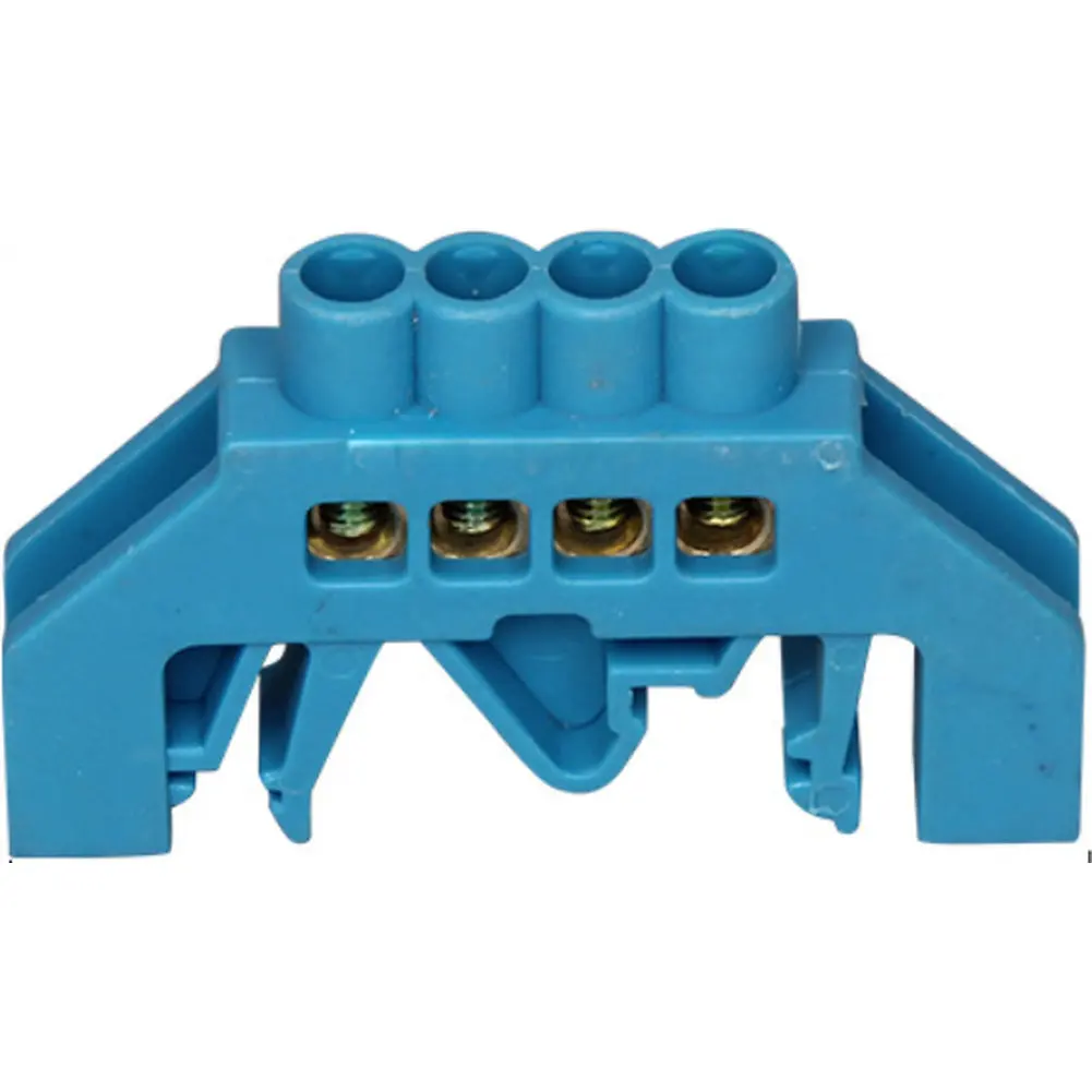 4PCS Copper Bridge Terminal Blocks for Secure Multi-Wire Electrical Connections in Industrial and Residential Applications