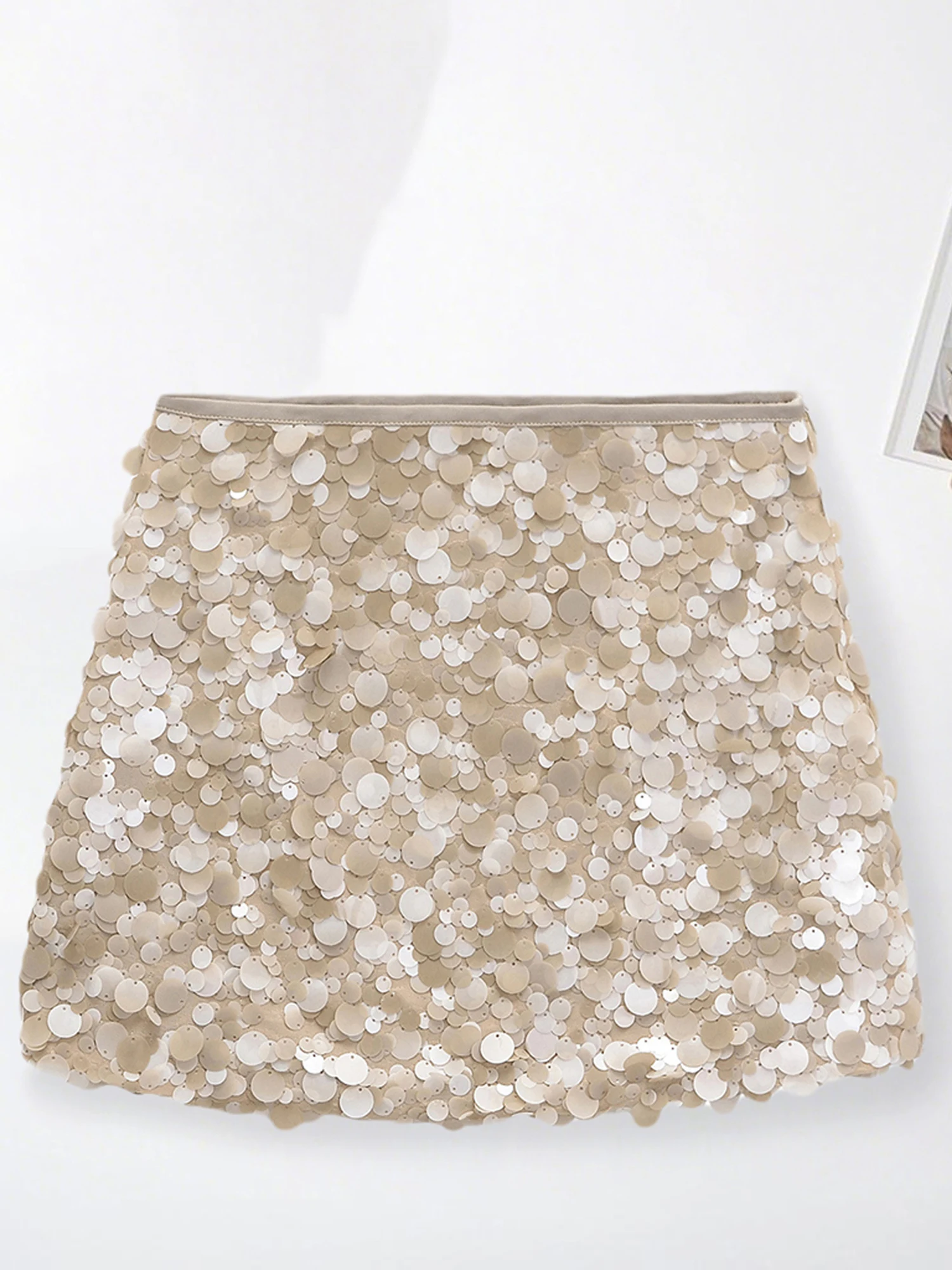 女性のキラキラスパンコールミニスカートセクシーフィットボディコンスカート夏のクラブウェアやナイトアウトパーティー用
