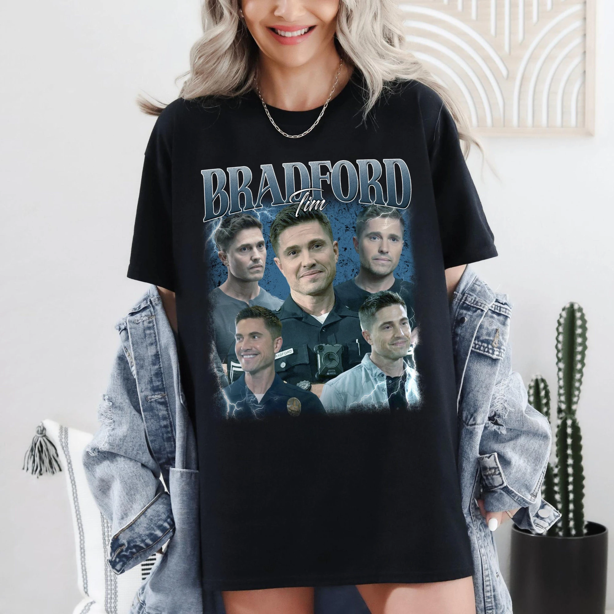 

Женская футболка с принтом Tim Bradford, модный тренд весны/лета, топ из чистого хлопка, нейтральная футболка с круглым вырезом и короткими рукавами