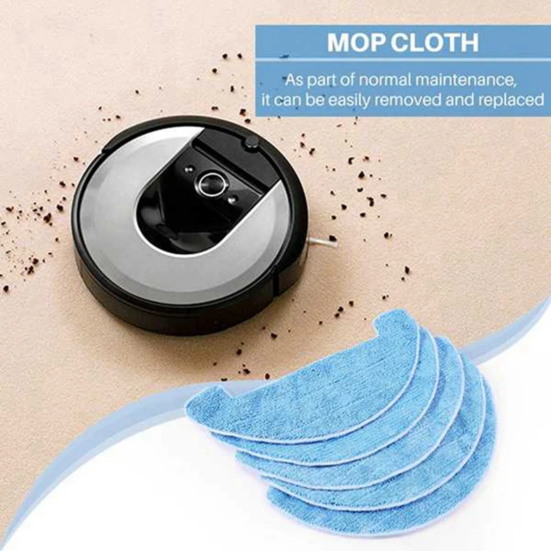 AGOUP 4 個交換部品 Ilife A4 A4S A40 ロボット掃除機モップ布 Ecovacs CEN550 ロボット掃除機モップ布