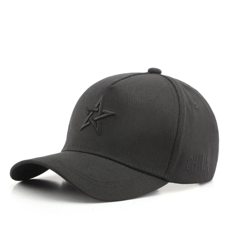 Four Seasons Cotton star embroidery Casquette Baseball Cap Adjustable Snapback Hats for men and women 03