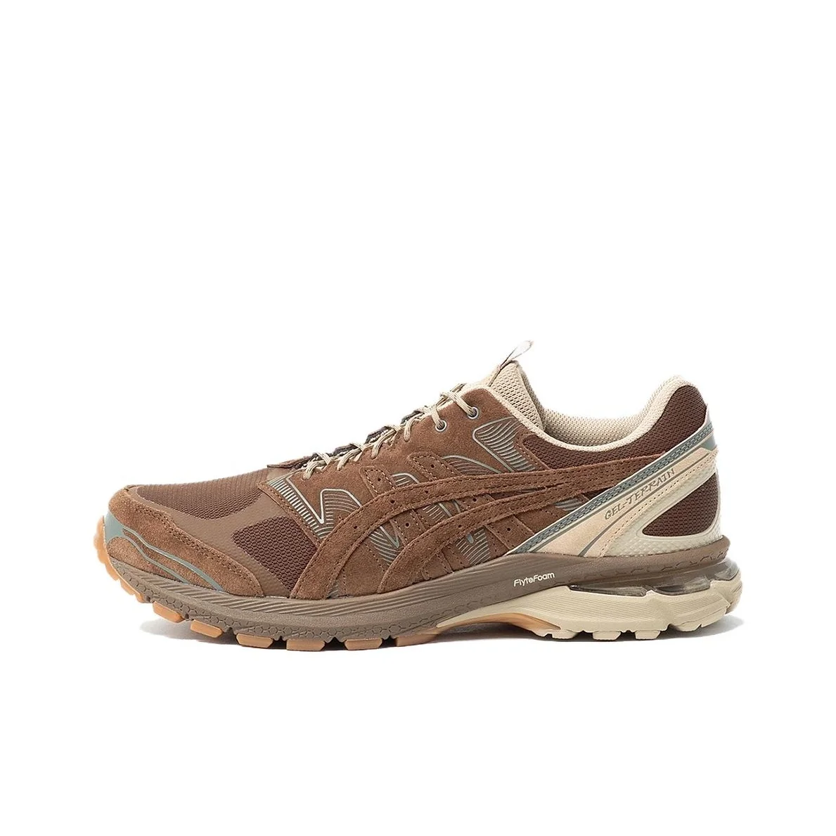 Nonnative X ASICS Gel Terrain Running Shoes Unisex Low Top Brown 1203A584-200