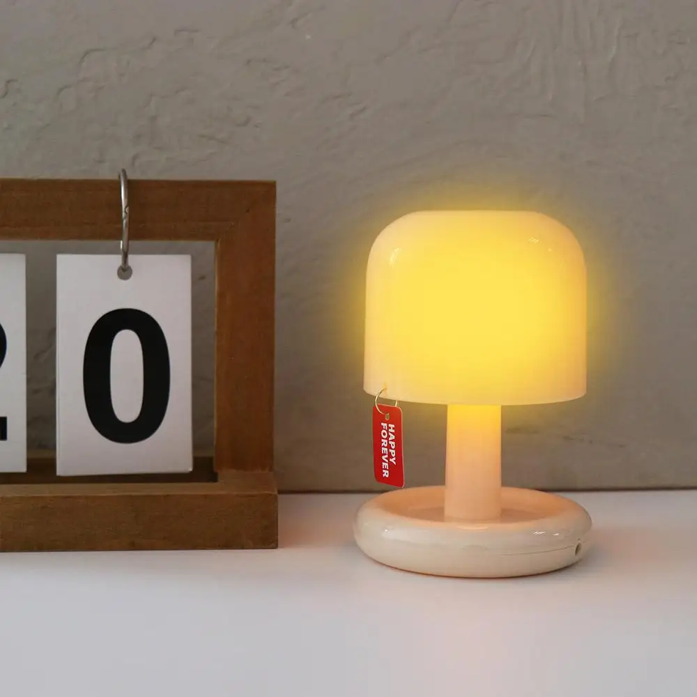 

Gradual Sunset Mushroom Table Lamp USB Rechargeable Tabletop Sunset Night Light LED Creative Minimalist Desk Lights Bedroom