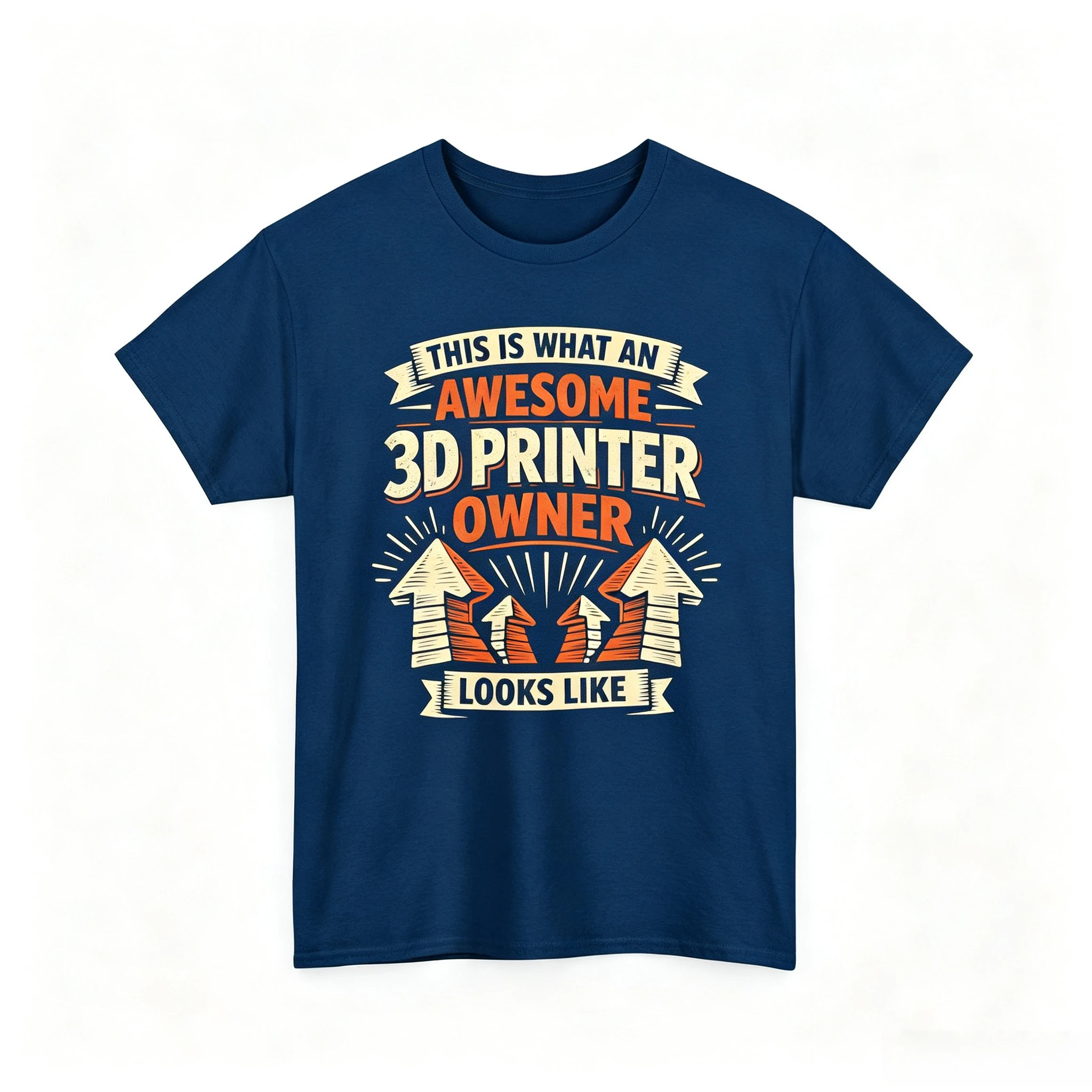 Summer Casual Short-sleeved 3D Printer Enthusiast T-shirt - Retro Customer Service Accessory - Suitable for Both Men and Women
