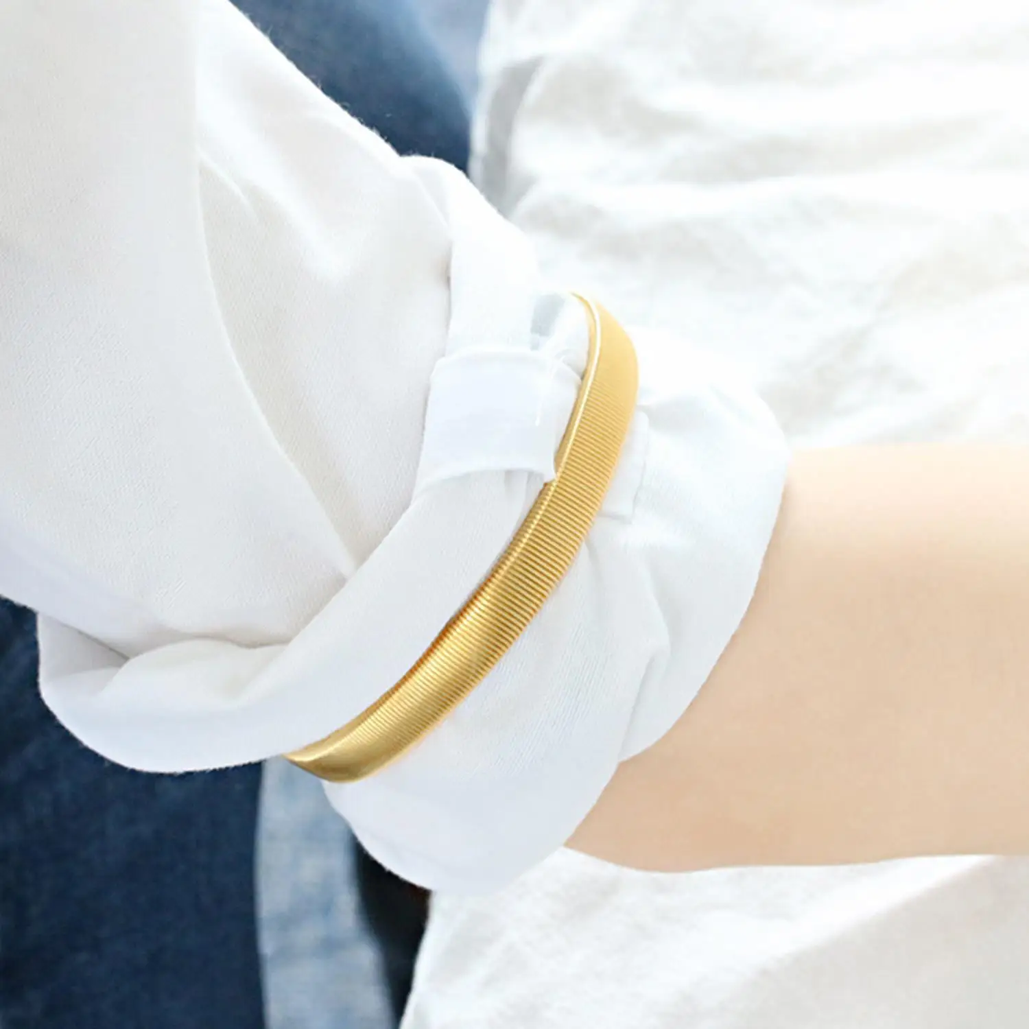 1 قطعة للجنسين مطاطا قميص كم حامل قابل للتعديل الذراع الأصفاد العصابات بسط مطاطا المعادن كم الأربطة الملابس والاكسسوارات #3