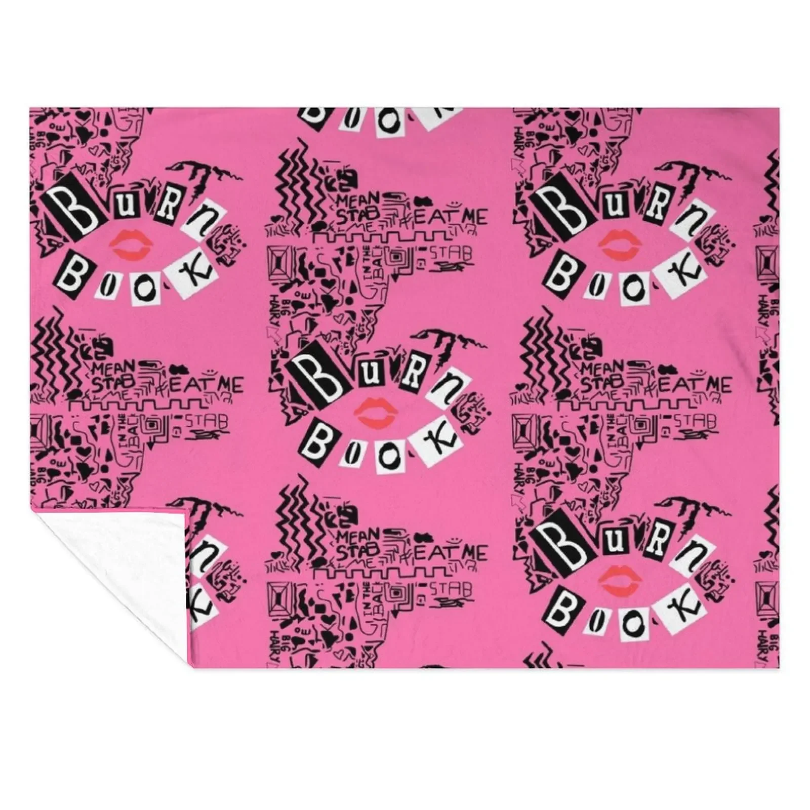 

Burn Book - Mean Girls Throw Blanket Retros Stuffeds Plaid Picnic Blankets