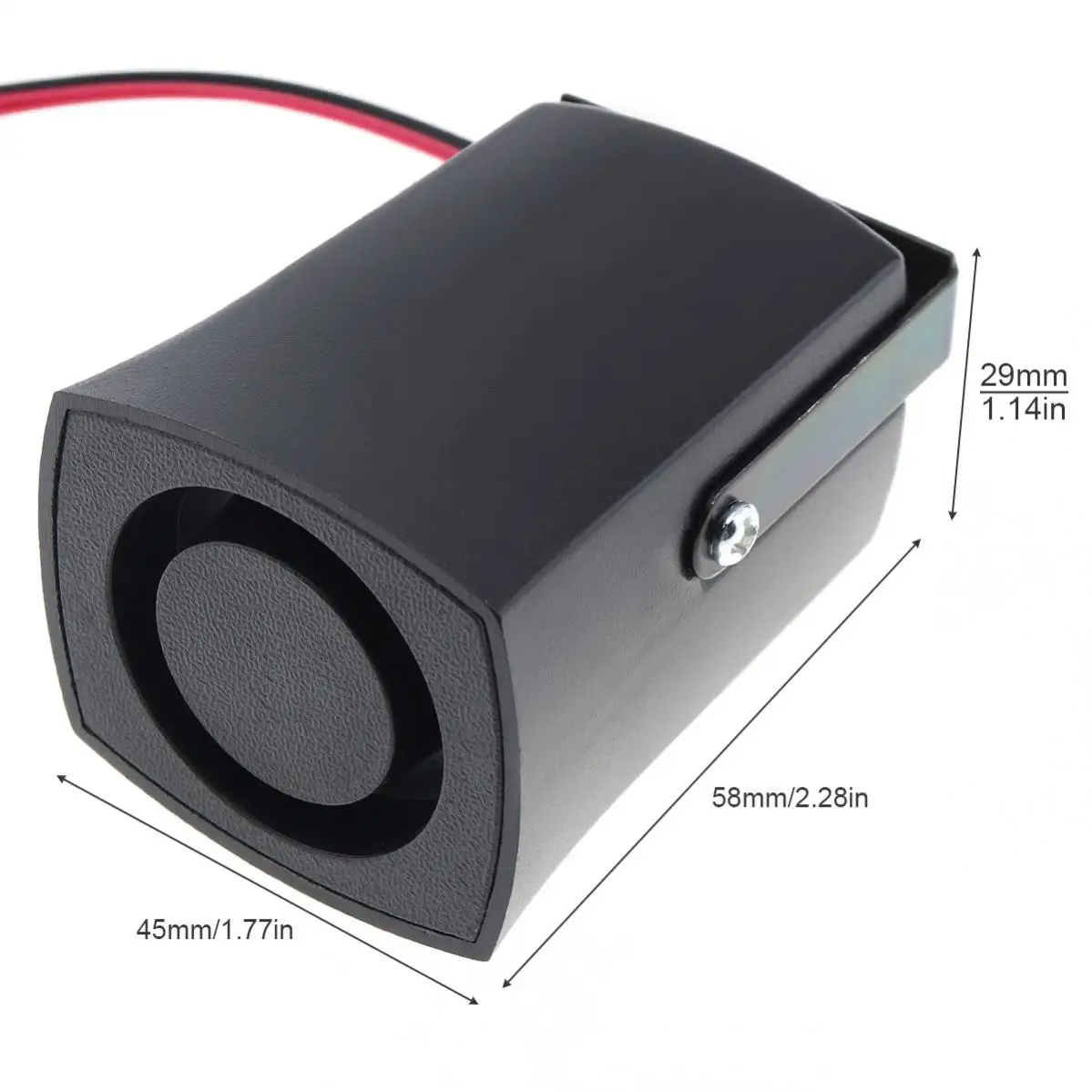 أسود 105dB سيارة عكس القرن تيار مستمر 12 فولت - 24 فولت احتياطية عكس الصوت صفارة الإنذار القرن المتكلم للدراجات النارية السيارات مركبة