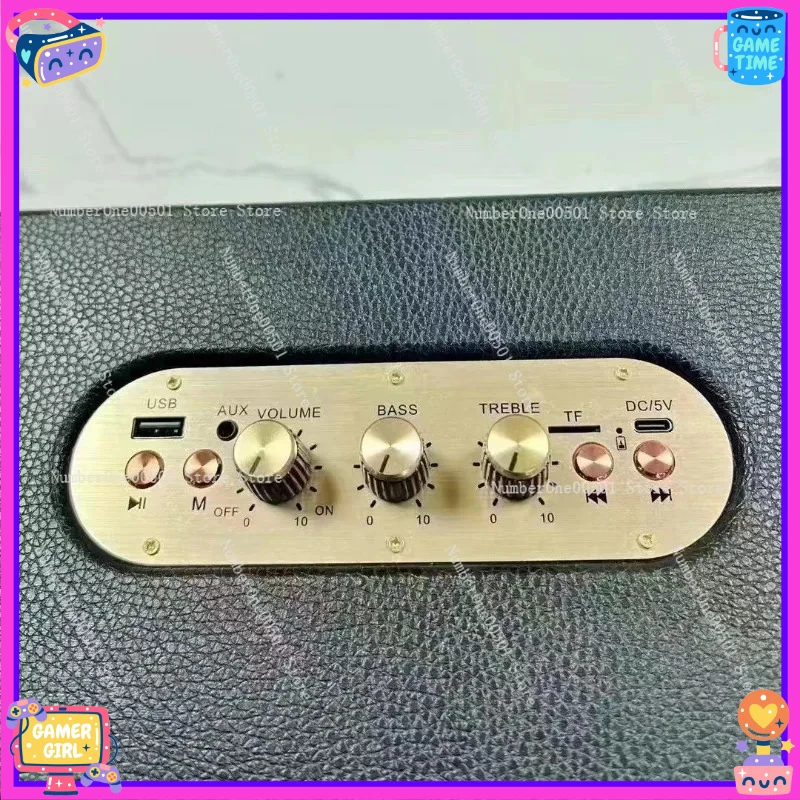 

M18 Retro Bluetooth Speaker Portable Outdoor Speaker with Bass Control TF Card Radio FM