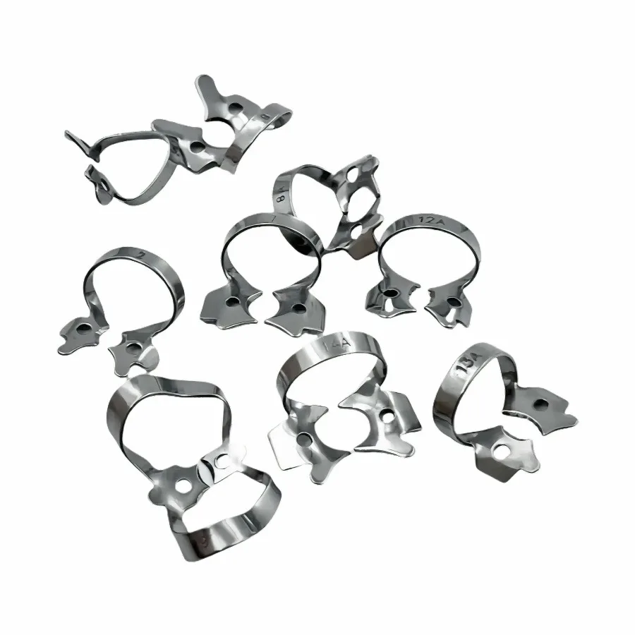 اللبية الترميم حاجز كليب الأسنان المطاط السد المشابك إطار من الاستانلس استيل حامل المولي الأسنان مواد طب الأسنان عن طريق الفم #2