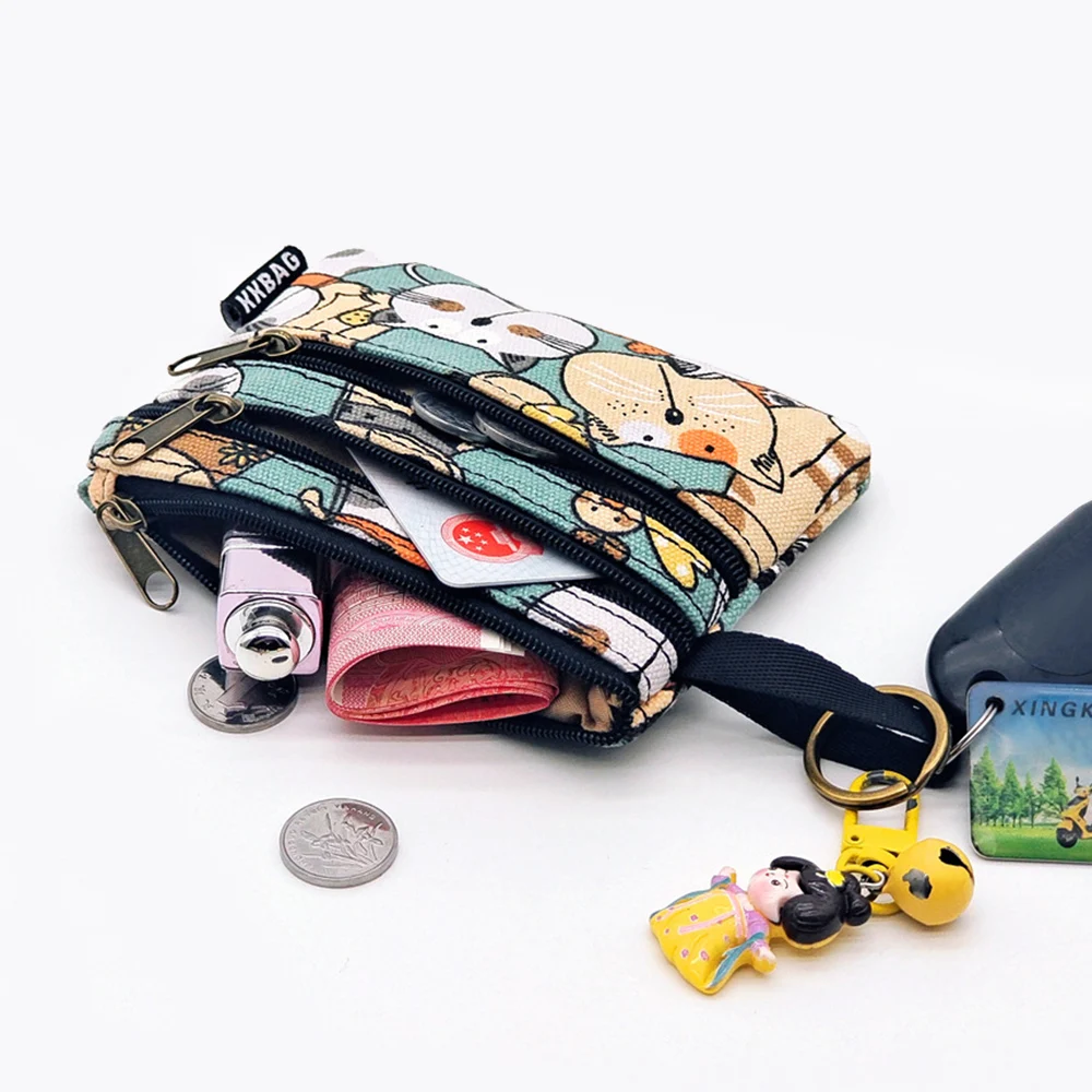 New Waterproof Coin Bag Simple Short Zipper Purse Multi-function Handbag