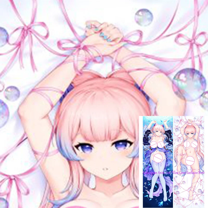 

Dakimakura Anime Pillow Cover Sangonomiya Kokomi Double Sided Print 2Way Bedding Festival Gifts Gifts
