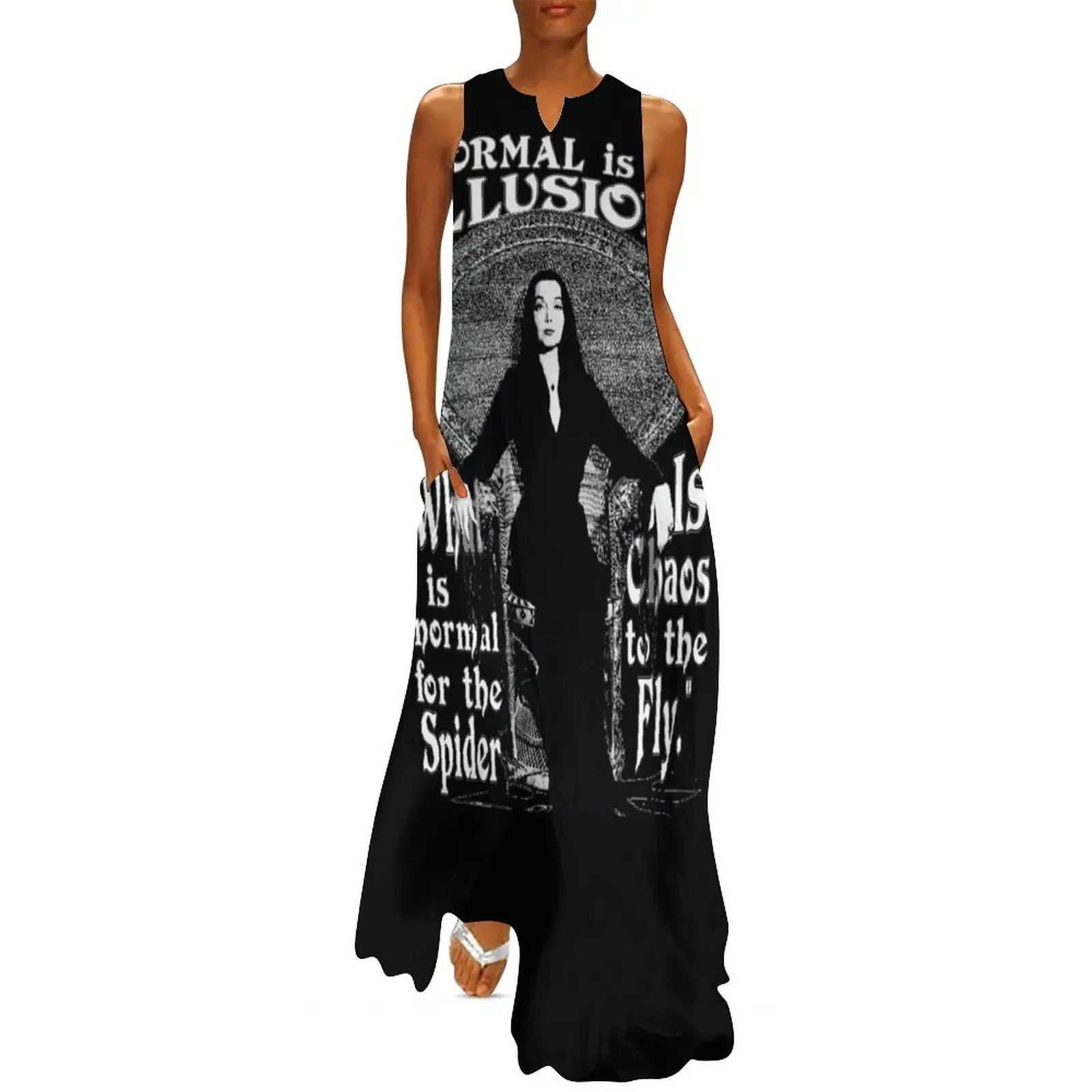 

Morticia Addams-Normal Is An Illusion... Long Dress Elegant gowns dresses for women 2025 Dress