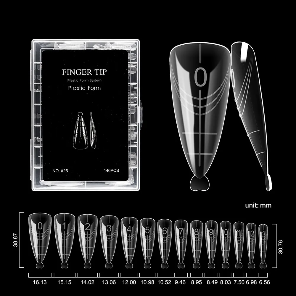 TP 70 stücke/140 stücke Klar Nagel Dual Form Volle Abdeckung Nagel Verlängerung System Schnelle Gebäude Gel Formen falsche Nagel Spitze Maniküre Werkzeuge