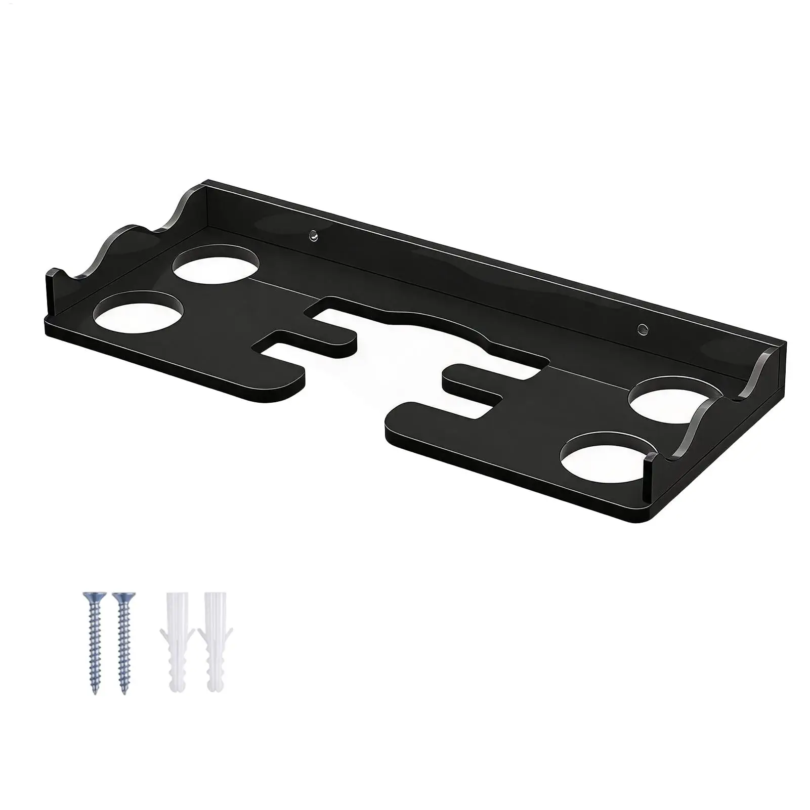 Table Tennis Wall Mount Heavy-Duty Secure Acrylic Transparent Rack Sports Racket Ball Display Stand For Garage Office Club Gym