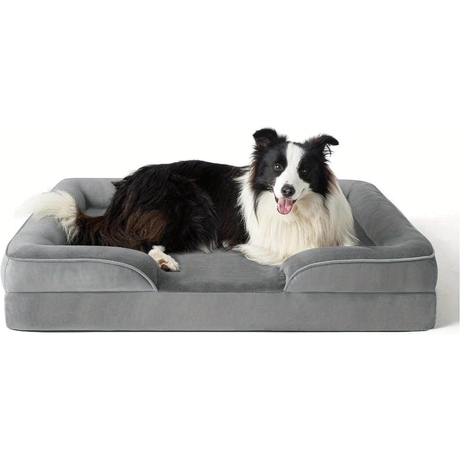 

Orthopedic Dog Bed for Large Dogs - Large Washable Sofa Bed with Supportive Foam, Removable Waterproof Cover, Nonskid Bottom