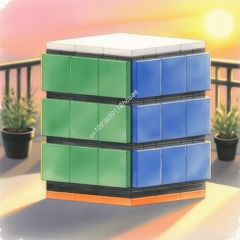 

157 шт. MOC классический куб Рубикс модель строительные блоки архитектурная игрушка DIY творческое образование кирпич идея рождественские подарки дети