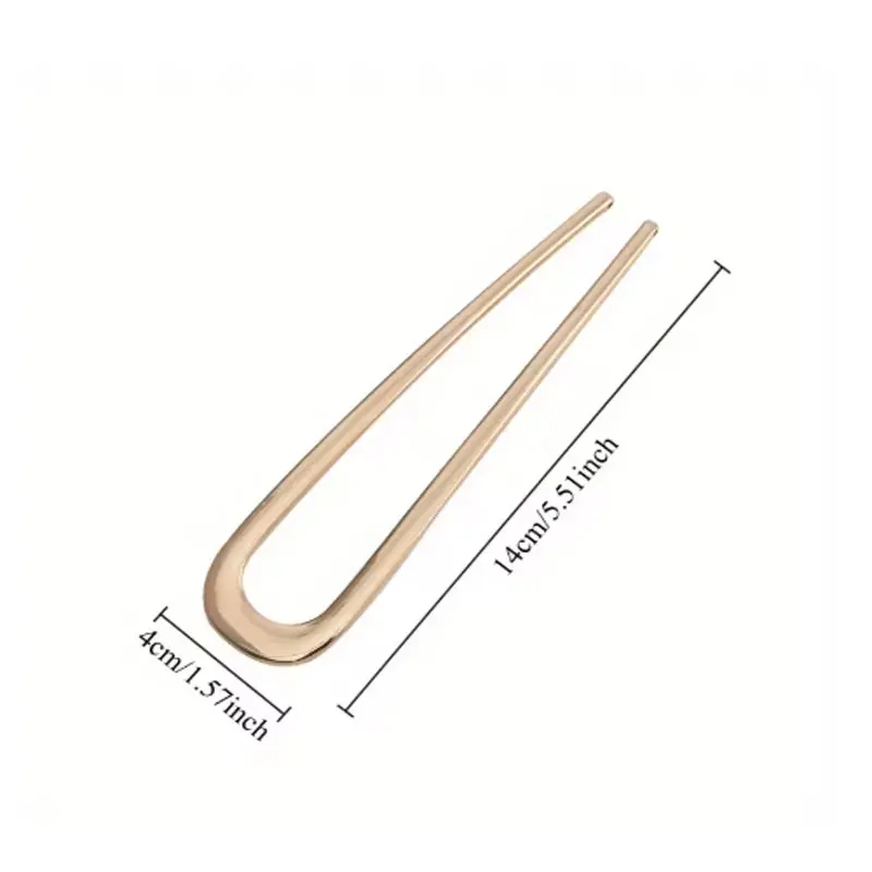

1pc Ladies Fashion U Shape Antique Style Multi-functional Alloy Hair Fork French Hairpin Stick Women Girls Hair Accessories