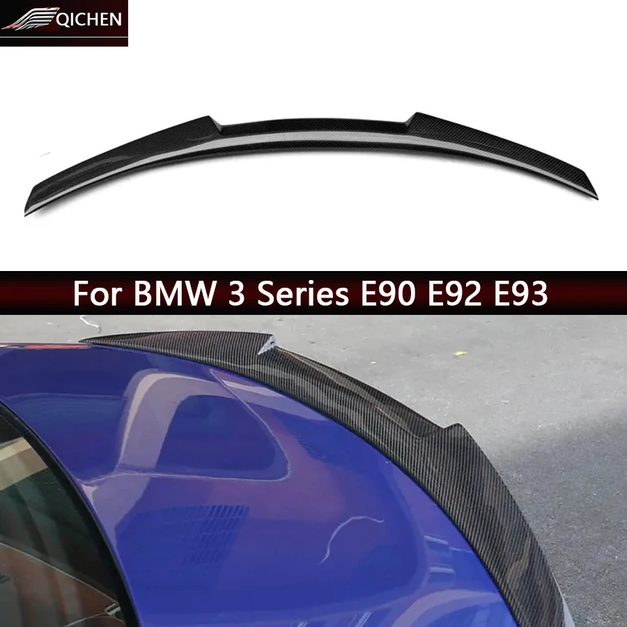 

For BMW 3 Series E90 E92 E93 320i 330i 325i Carbon Fiber Tail fins Rear Trunk Spoiler Guide Wing Car Accessories body kit