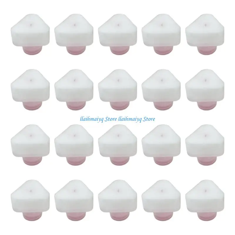 573B White Shoe Care Refills 20 Piece Replacement Set for Shoe Cleaner with Connector Base and Daily Cleaning Use