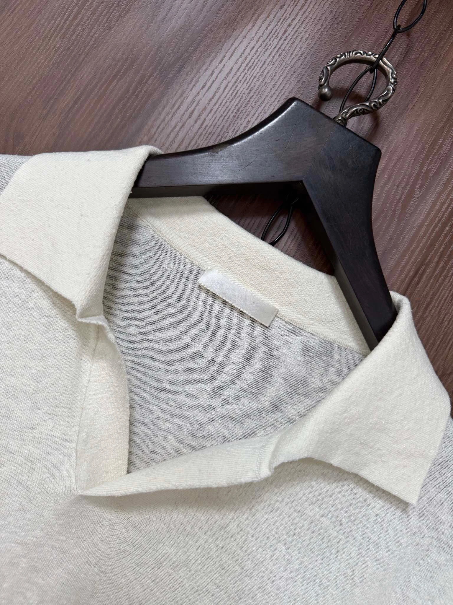 FWRD Simple Style Off White Lapel Long Sleeved Top Mens Fashionable Casual Off White Lapel Long Sleeved Top #FWRD122