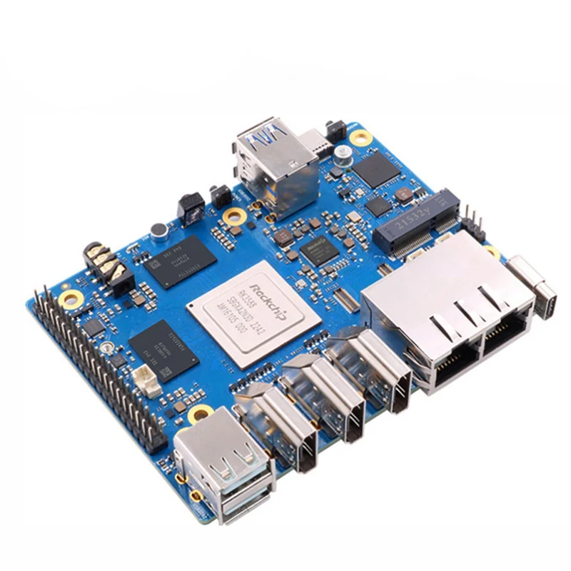 For 5 Plus 16GB RAM Single Board Computer RK3588 PCIE Module External Wifi6 Pi5 Plus Demo Development Board