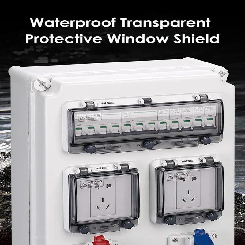 IP67 Circuit Breaker Transparent Waterproof Box Window Distribution Box Protect Window Cover Monitor Observation Window Switch