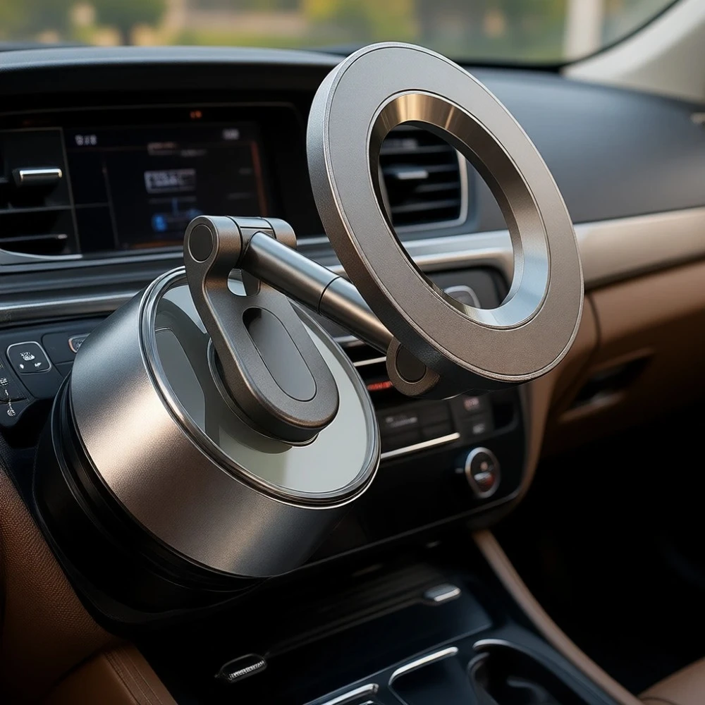 

2026 Auto Vacuum 3 Suction Magnetic Car Dashboard Phone Holder 360 Adjustable Universal Magsafe Compatible