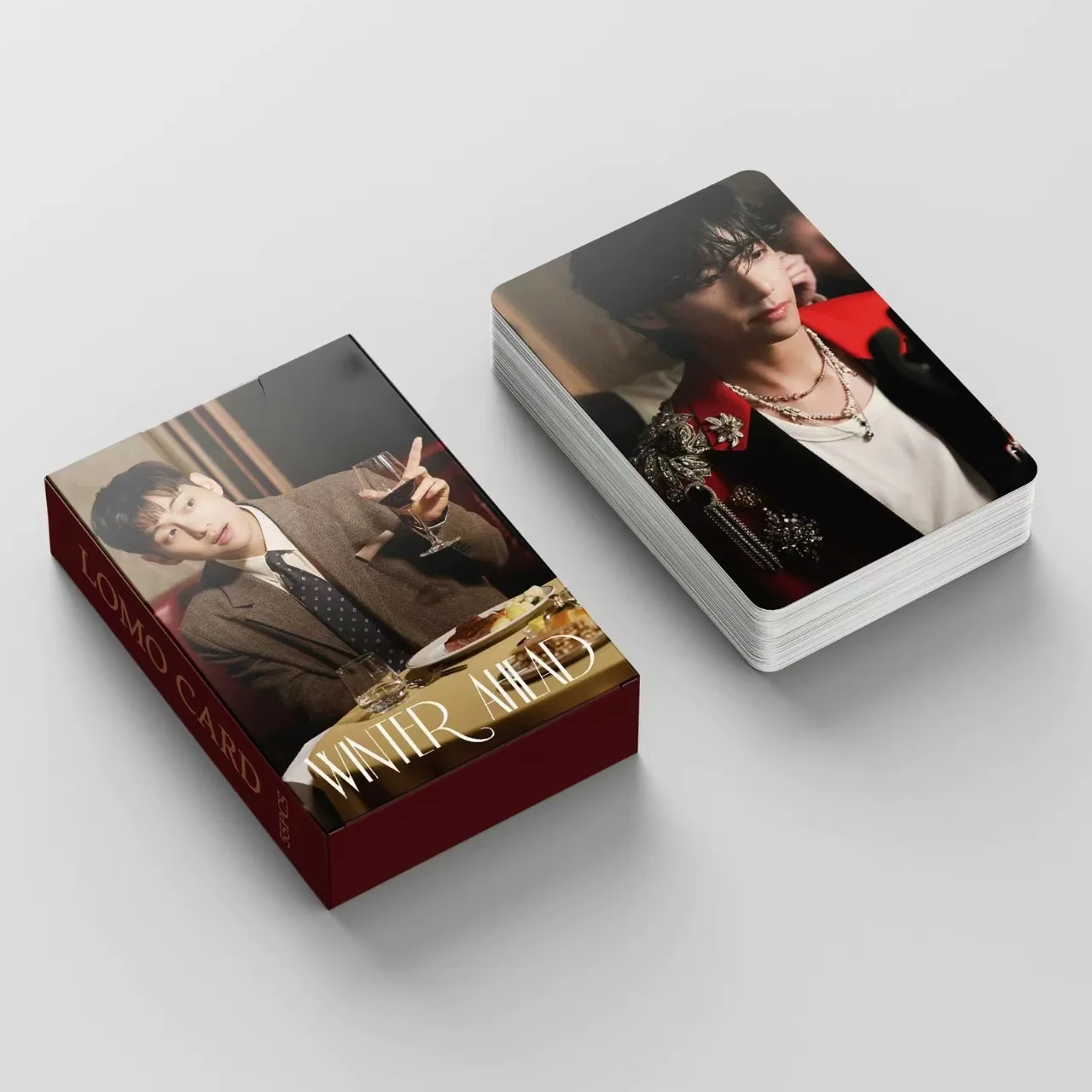 55pcs/Set Kpop TaeHyung Solo Album WINTER AHEAD Lomo Cards Idol HD Photo Cards for Fans To Collect Cards
