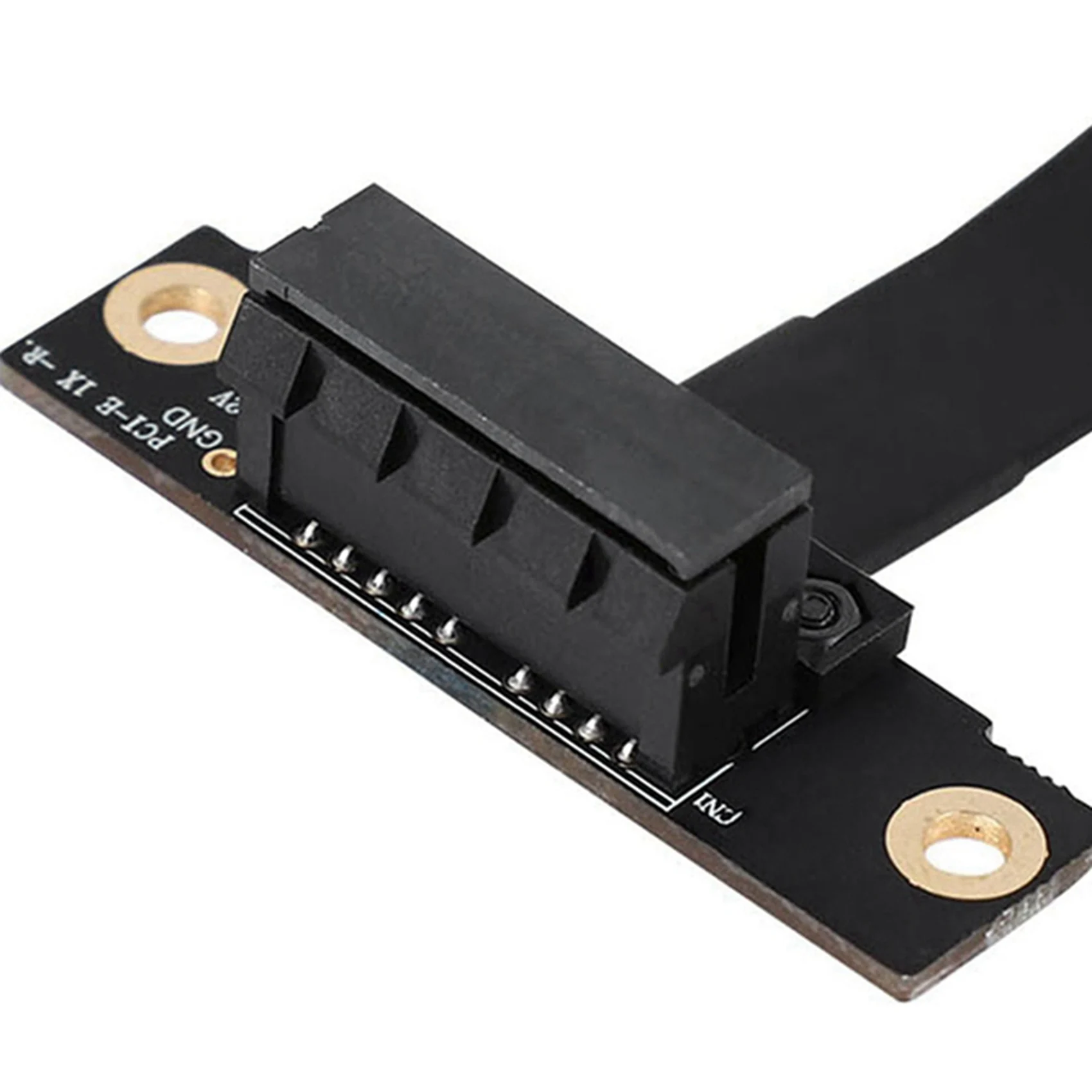 B44C 2X 90 Degree Pci-E Pci Express 1X To 1X Slot Riser Card Converter Extender Ribbon Adapter Extension Cable Gold Plated
