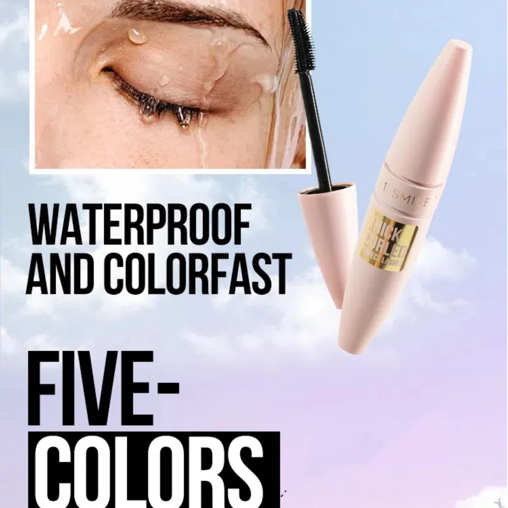 Colorful Mascara Thick Curl Waterproof Natural Eyelash Lengthens Long Lasting Quickly Dry Blue Brown Black Mascara Eye Makeup