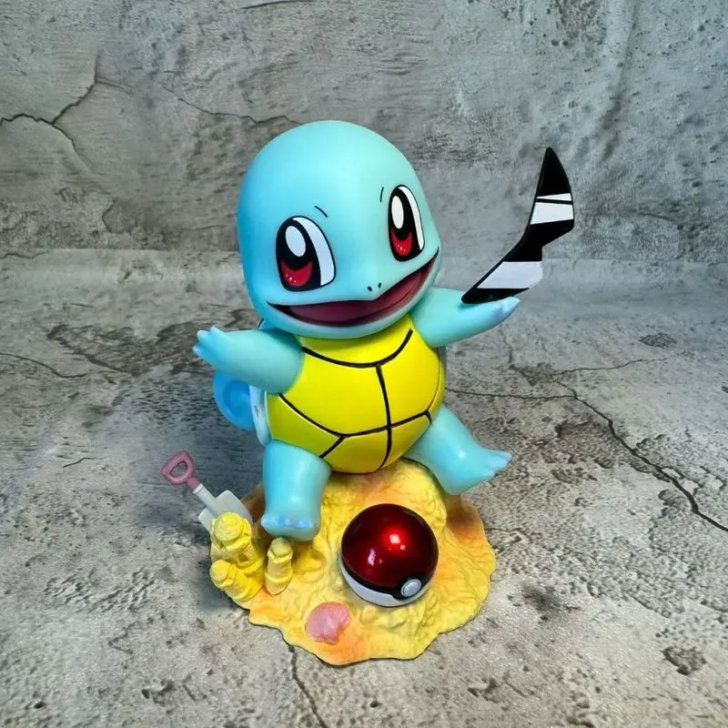 Figurki akcji Anime Pokemon Squirtle Bulbasaur Charmander, figurki z PVC, ozdoby na biurko, kolekcja modeli, zabawki, prezenty