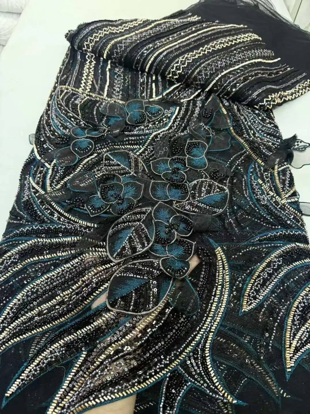 قماش دانتيل أفريقي 2026 فاخر ترتر مطرز تطريز العريس النيجيري الزفاف جودة عالية الفرنسية غاري أقمشة الدانتيل لفستان